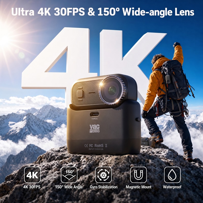 Underwater Fishing Camera 4K - APEX Action 4K Camera Mini POV