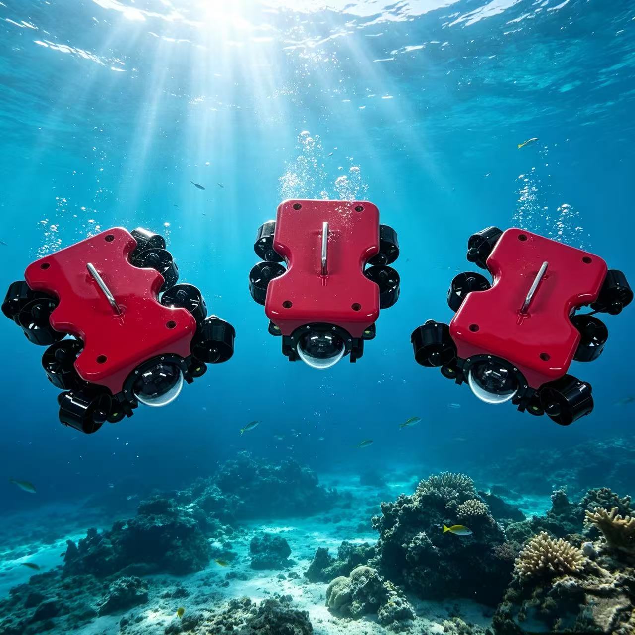 Underwater Inspection Camera 50M - FD-Mini-ROV 50m Depth 4-8 Thrusters Underwater