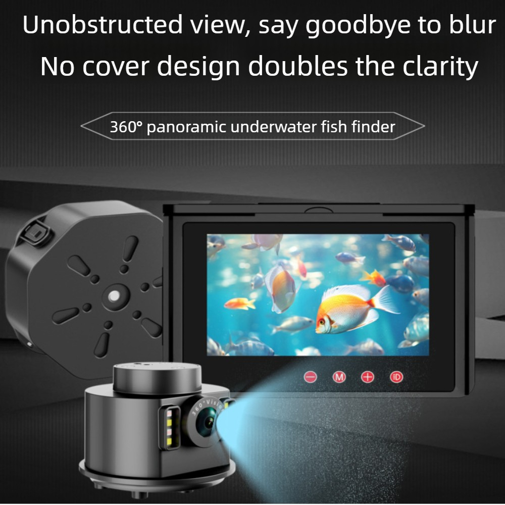 360° No-Cover Rotating Fish Fi - Underwater Fishing Camera 4K recension och pris
