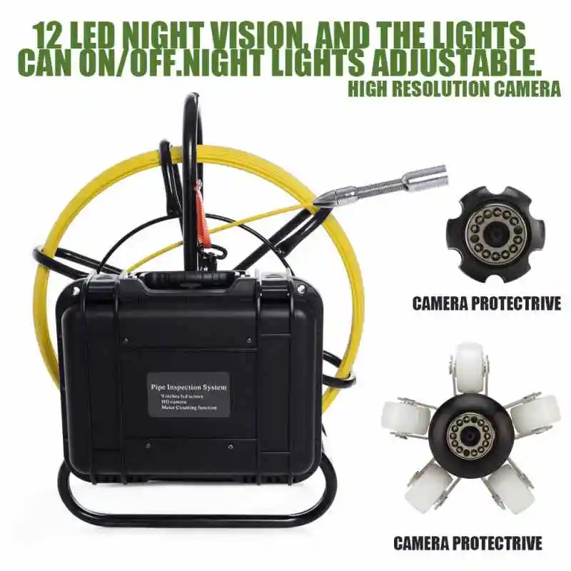 WP9600 - 50M Sewer Pipe Inspec - Underwater Inspection Camera 50M recension och pris