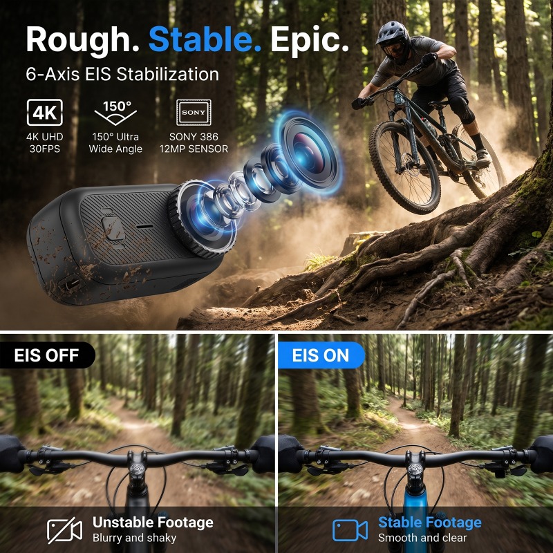 APEX Action 4K Camera  Mini PO - Underwater Fishing Camera 4K recension och pris