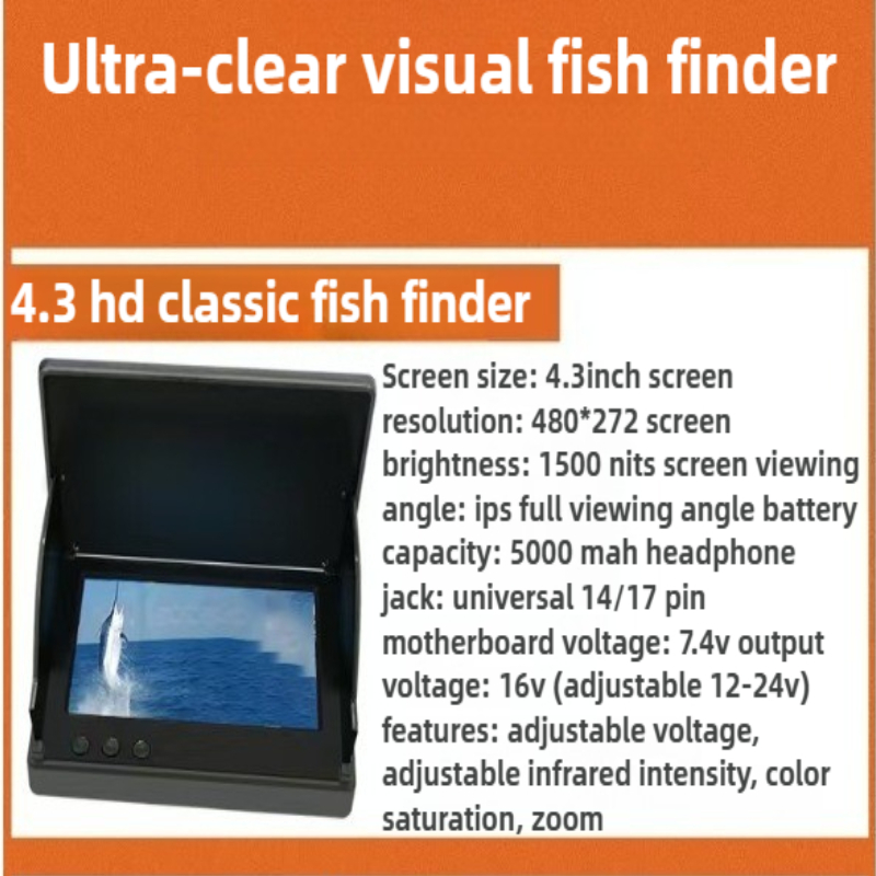 4.3/5 Inch Sunlight Readable I - Underwater Fishing Camera 4K recension och pris