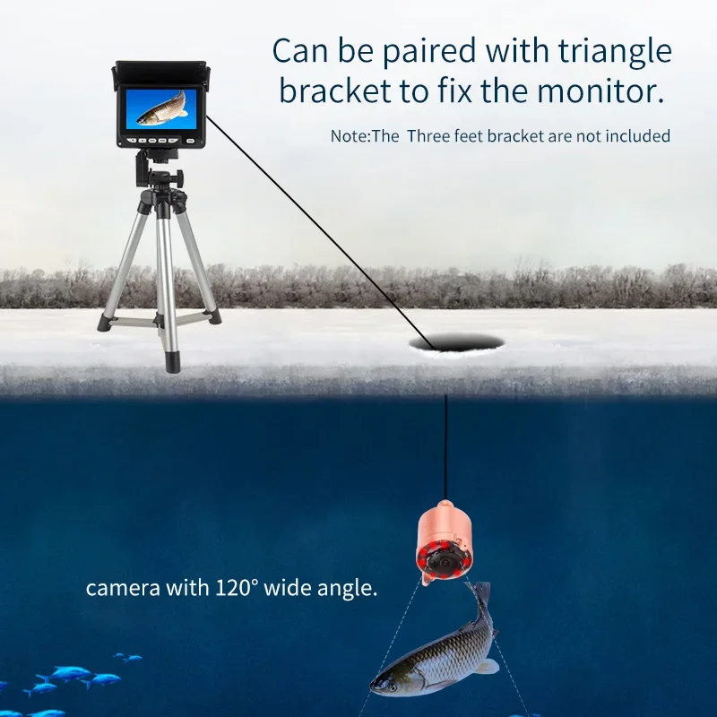120 wide angle Underwater Fish - Underwater Fishing Camera 4K recension och pris