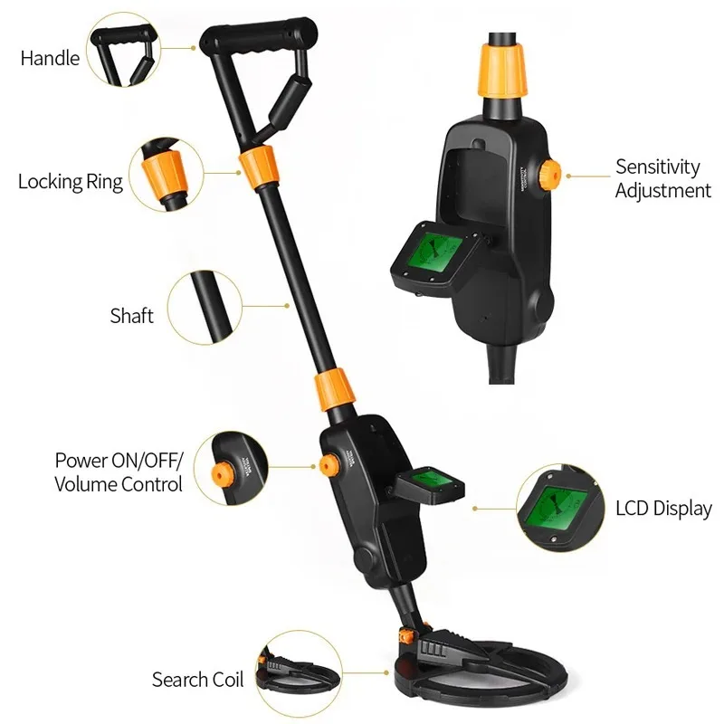 Premium MD-1008A Kids Metal De - Underwater Metal Detector Waterproof recension och pris