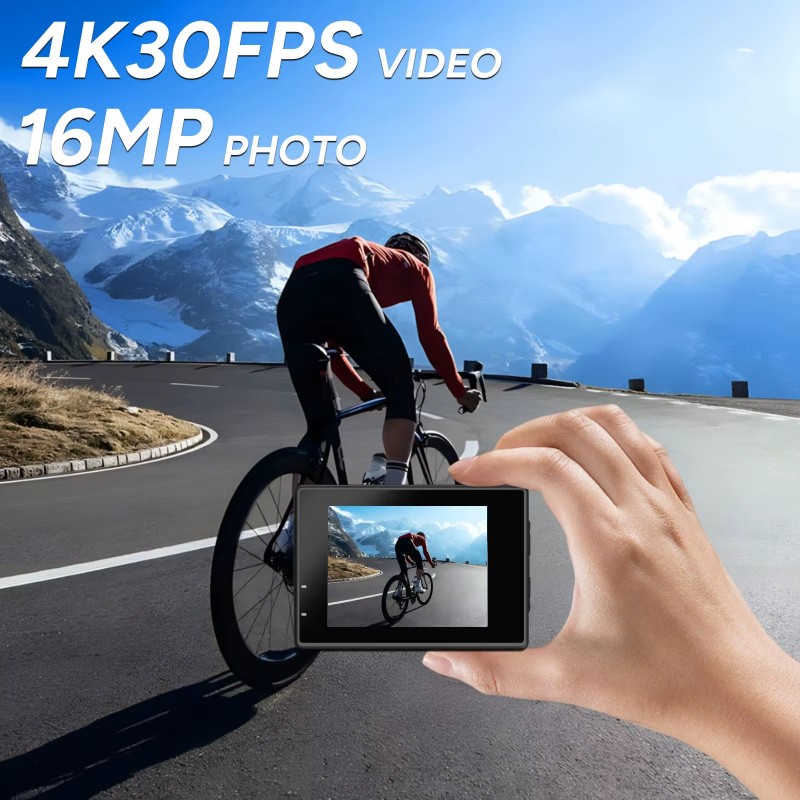 Dual Screen-SJ4000 SJCAM Helme - Underwater Fishing Camera 4K recension och pris