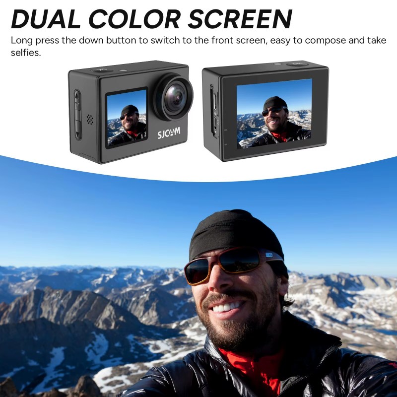 Dual Screen-SJ4000 SJCAM Helme - Underwater Fishing Camera 4K recension och pris