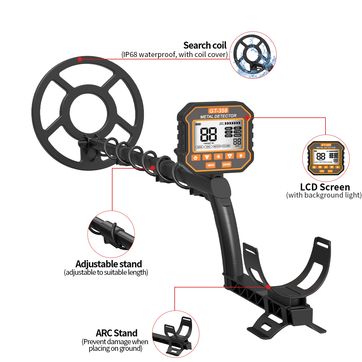 Treasure Hunter Metal Detector - Underwater Metal Detector Waterproof recension och pris