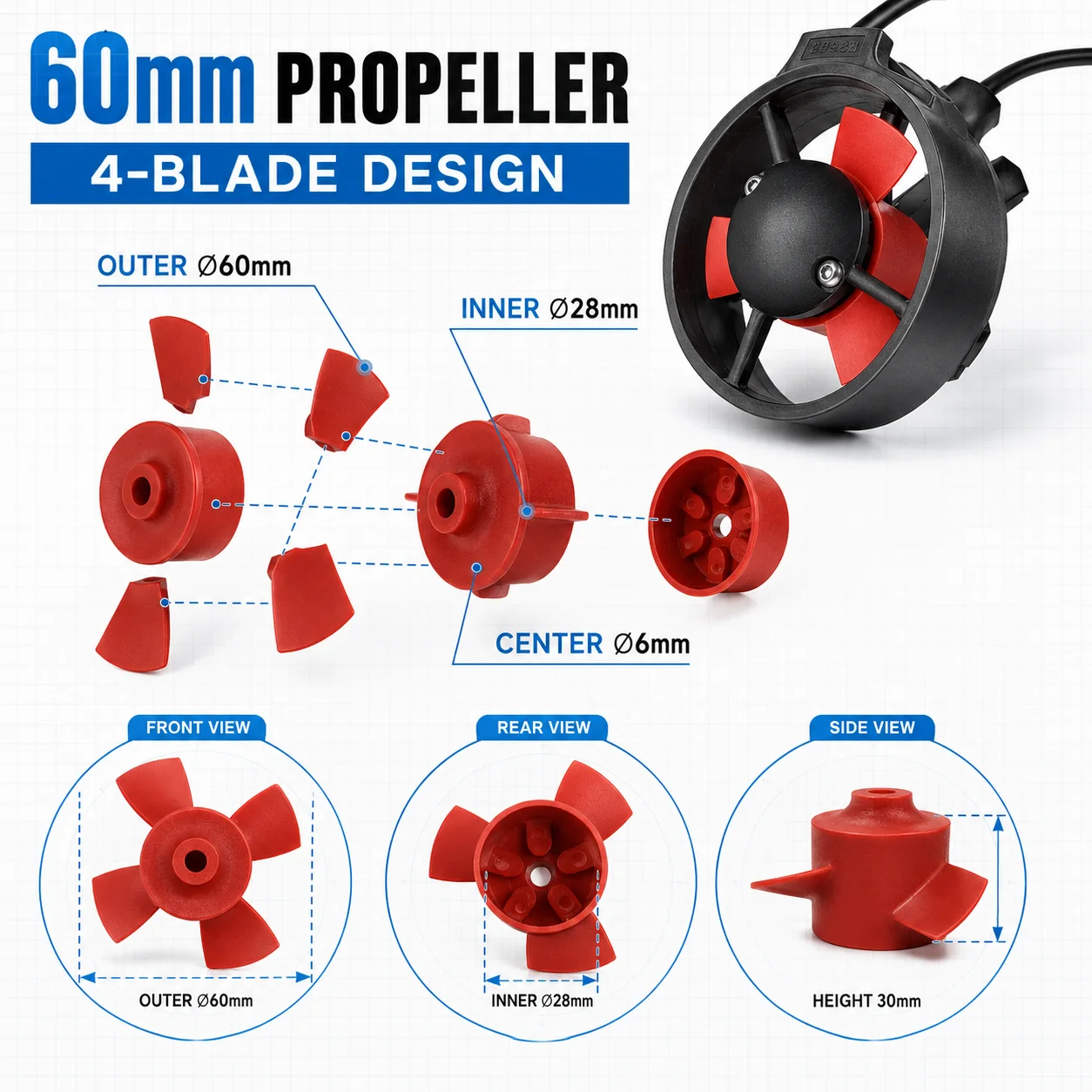 Waterproo T60 Underwater Thrus - Rov Underwater Robot Thruster recension och pris